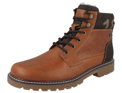 RIEKER Herren Stiefel warm gefüttert mit Rieker-Tex braun cognac Glattleder