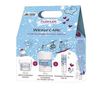 Flos-Lek Winter Care Zestaw Ochrona skÃ³ry dla aktywnych Krem ochronny 50 ml + Krem w