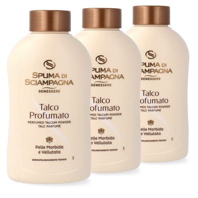 Spuma di Sciampagna Talkpuder talco profumato 3x 200gr