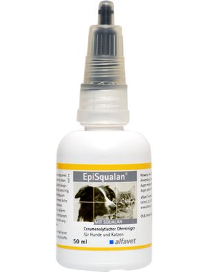 Alfavet EpiSqualan® 50ml Ohrreiniger für Hunde und Katzen