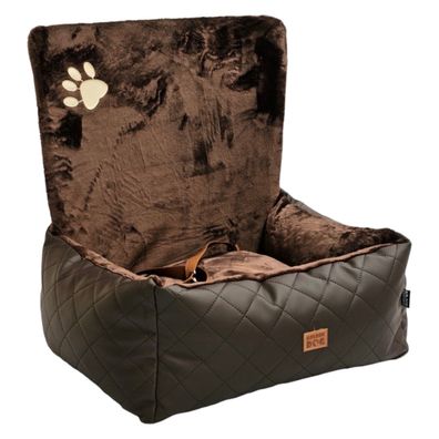 Plüsch Hundesitz Gesteppt Autokörbchen Autositz (S/M/L)