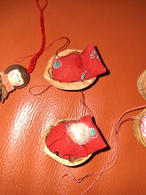 Baumbehang, Christbaumschmuck 5 Teile Handarbeit