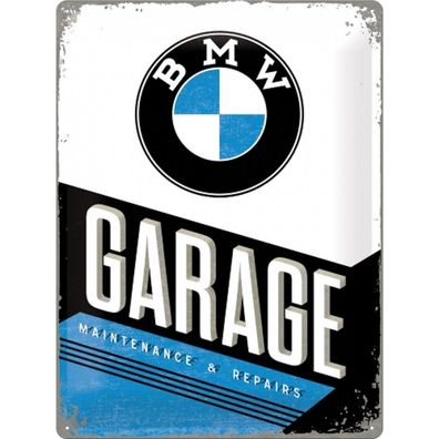 BMW Garage Blechschild 30x40 cm - Hochwertige Wanddekoration für BMW Fans