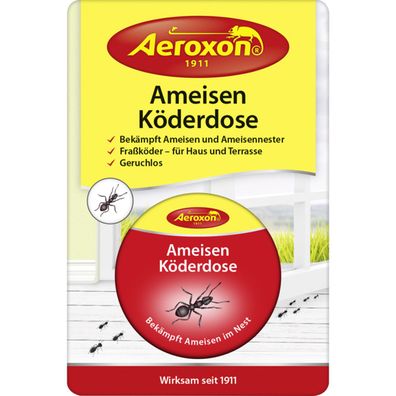 Aeroxon Ameisen Köderdose bekämpft Ameisen im Nest Metalldose