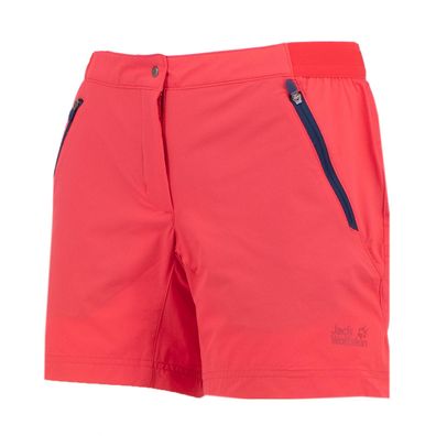 Jack Wolfskin Speed Hiking Trail Shorts Kurze Hose Damen rot 1506021-2058