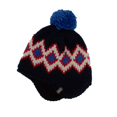 Jack Wolfskin Diamond Knit Cap Kinder Mütze Bommelmütze Strickmütze 1905431-1033