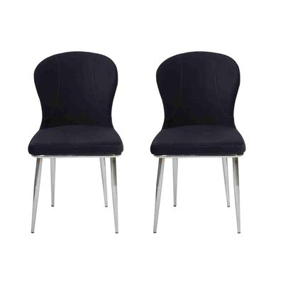 Möbel Schwarz Stühle Esszimmerstuhl Stuhl Design Polster Luxus Einrichtung Neu