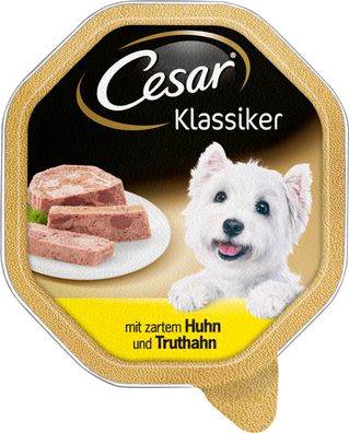 Cesar Nassfutter Klassiker Selektion mit Huhn und Truthahn 150g