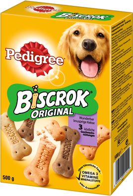 Pedigree Biscrok Original krosse Hundekekse in Knochenform 500g