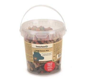 Beeztees Mini Bones Mix Ein unwiderstehlicher Leckerbissen für den Hund 500g