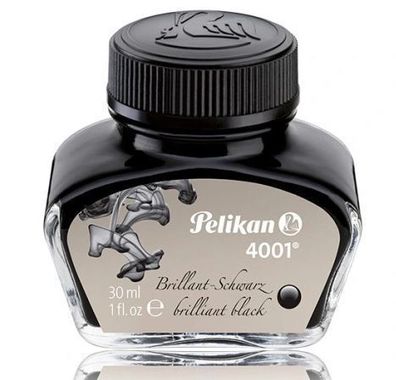 Pelikan Premium Hochglanz-Schwarztinte, 30ml - Exquisite Tinte fér Féllfederhalter &