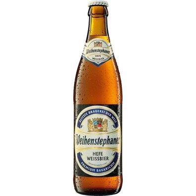 Weihenstephaner Hefeweissbier 0,5l - Hell mit 5,4% Vol. 20 x 0,5L