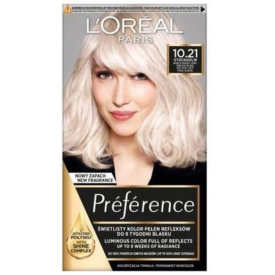 L'Oreal Paris Haarfarbe Präferenz 10.21, 120ml