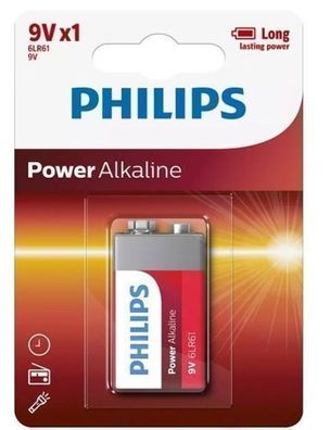 Philips Power Alkaline Batterie 9V Blister 1 Stk