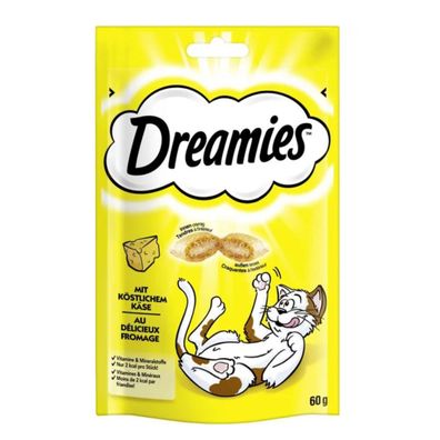 Dreamies mit Käse für Katzen leckerer Snack im Frischebeutel 60g