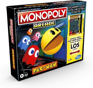 Hasbro Monopoly Arcade Pac-Man Level sammeln, Geist ausweichen, Punkte gewinnen!