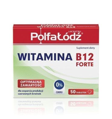 Vitamin B12 Forte von Polfa-?ód?, 50 Tabletten