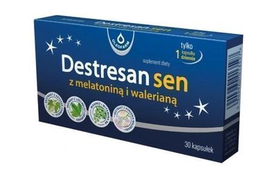 Destresan Schlaf mit Melatonin und Baldrian - 30 Kapseln