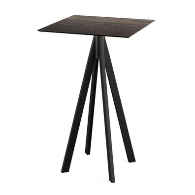 Möbel Infinity Stehtisch Schwarz Gestell Riverwashed Wood Hpl 70X70 Cm