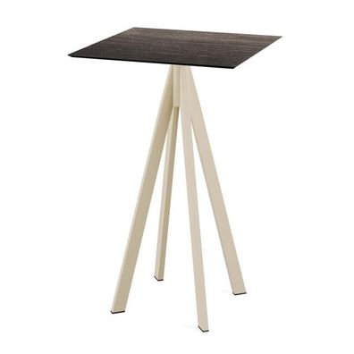 Möbel Infinity Stehtisch Sand Gestell Riverwashed Wood Hpl 70X70 Cm
