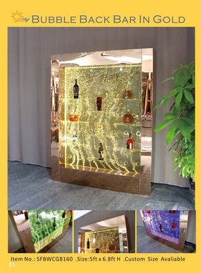 Led Wasser Wand Bar Regal Säule Wassersäulen Theke Regale Designer Beleuchtet