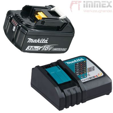 Makita Akkupack 18V 3,0Ah + Ladegerät DC18RC