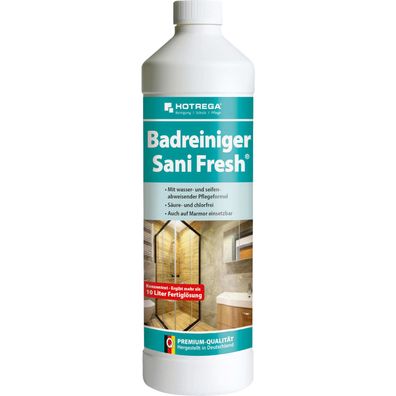 Hotrega Badreiniger Sani Fresh Sanitär Reiniger Kalklöser Dusche 1L Konzentrat