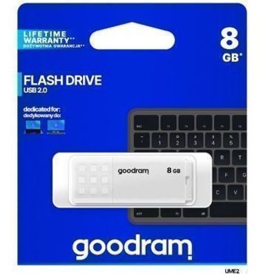 Goodram USB-Stick 8GB USB 2.0 Weiß UME2 8GB