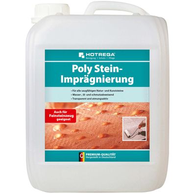 Hotrega Poly Stein Imprägnierung Innen und Außen Natur und Kunststeine 5L