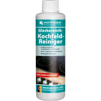 Hotrega Glaskeramik Kochfeld Reiniger Glaskeramikreiniger Herdreiniger 250ml