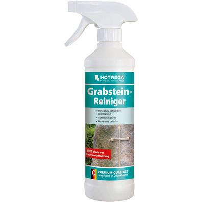 Hotrega Grabstein Reiniger Steinreiniger Grünbelagentferner Grabreiniger 500ml