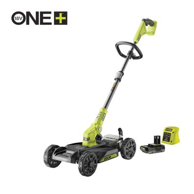 RYOBI Akku-Rasenmäher RY18LMC30A-120 18V 2Ah, Rasentrimmer, Schnittbreite 30 cm