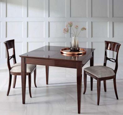 Esszimmertisch Esstisch Hochglanz Tisch Holz Essecke Esszimmer Ausziehbarer Neu