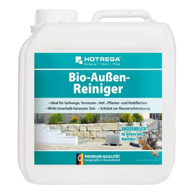 Hotrega Bio Außenreiniger Steinreiniger Terrassenreiniger Pflasterreiniger 2L