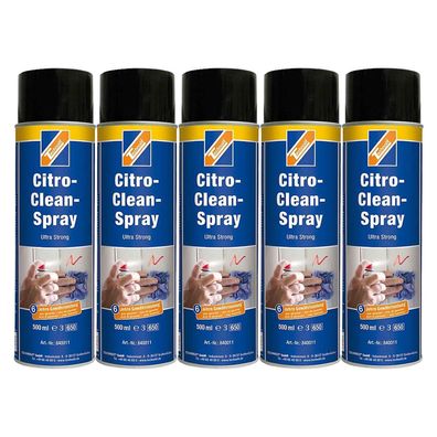 Technolit Citro-Clean-Spray UltraStrong 5x 0,5l Spezialreiniger Kleberesteentferner