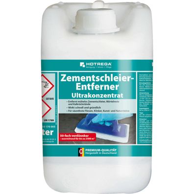 Hotrega Zementschleier Entferner 5L Grundreiniger Fliesenreiniger Konzentrat