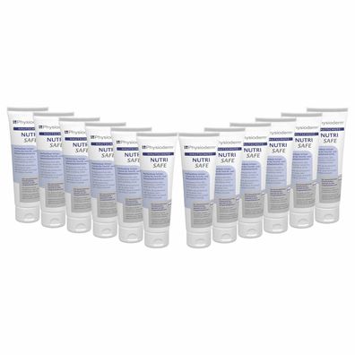 Physioderm Hautschutzcreme Nutri Safe 12x 100ml Hautcreme Gesichtscreme HACCP-konform