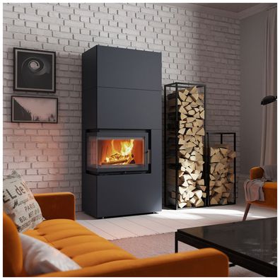 Kamineinsatz Simple Box 8 kW Ø 200 Black