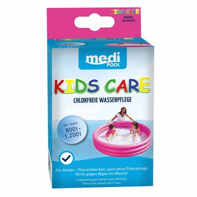 mediPOOL Wasserpflege chlorfrei KIDS CARE 5x 50 ml, Algenschutz, Poolpflege