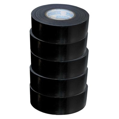 priotec Panzerband Panzertape Klebeband Dichtungsband schwarz 5 Rl. - 50 Meter x 50mm