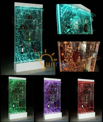 Regale Designer Beleuchtet Led Wasser Wand Bar Regal Säule Wassersäulen Theke
