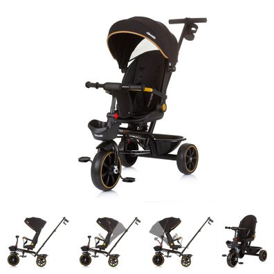 B-Ware Chipolino Tricycle Max Sport 2 in 1, Becherhalter, Sitz umkehrbar schwarz