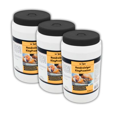 WILPEG Handreiniger Handwaschpaste Waschpaste Handseife Seife KingPremium 3x 3L