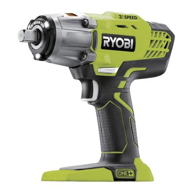 RYOBI Akku-Schlagschrauber R18IW3-0 18V, 1/2" + 1/4" Adapter, 400 Nm, 3-Gang, LED