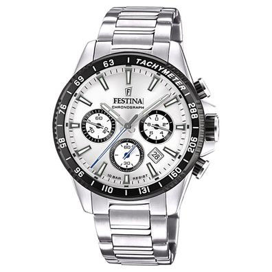 Festina Herrenuhr Chronograph Stahl/Silberfarben F20560/1