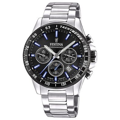 Festina Herrenuhr Chronograph Stahl/Schwarz F20560/5