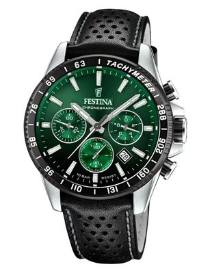 Festina Chronograph Herrenuhr Schwarz/Grün F20561/5