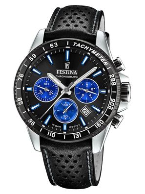 Festina Herren-Armbanduhr Chronograph Schwarz/Blau F20561/6