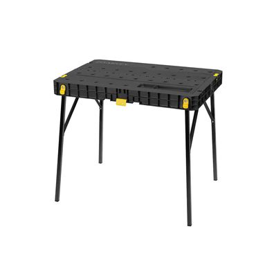 Stanley Essential Werkbank, Arbeitstisch, klappbarer Werktisch, Tragkraft 320 kg