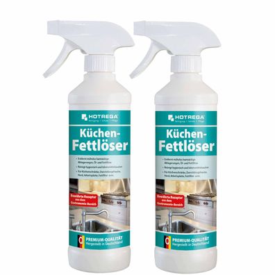 Hotrega Küchen Fettlöser Küchenreiniger Fettreiniger Fettentferner Öl 2x 500ml